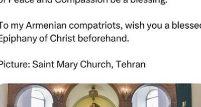 Foreign Minister Abbas Araghchi in a post on his X account: