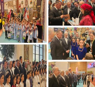 Aşabat şäherinde Halkara çagalara bagyşlanan serginiň geçirilmegi